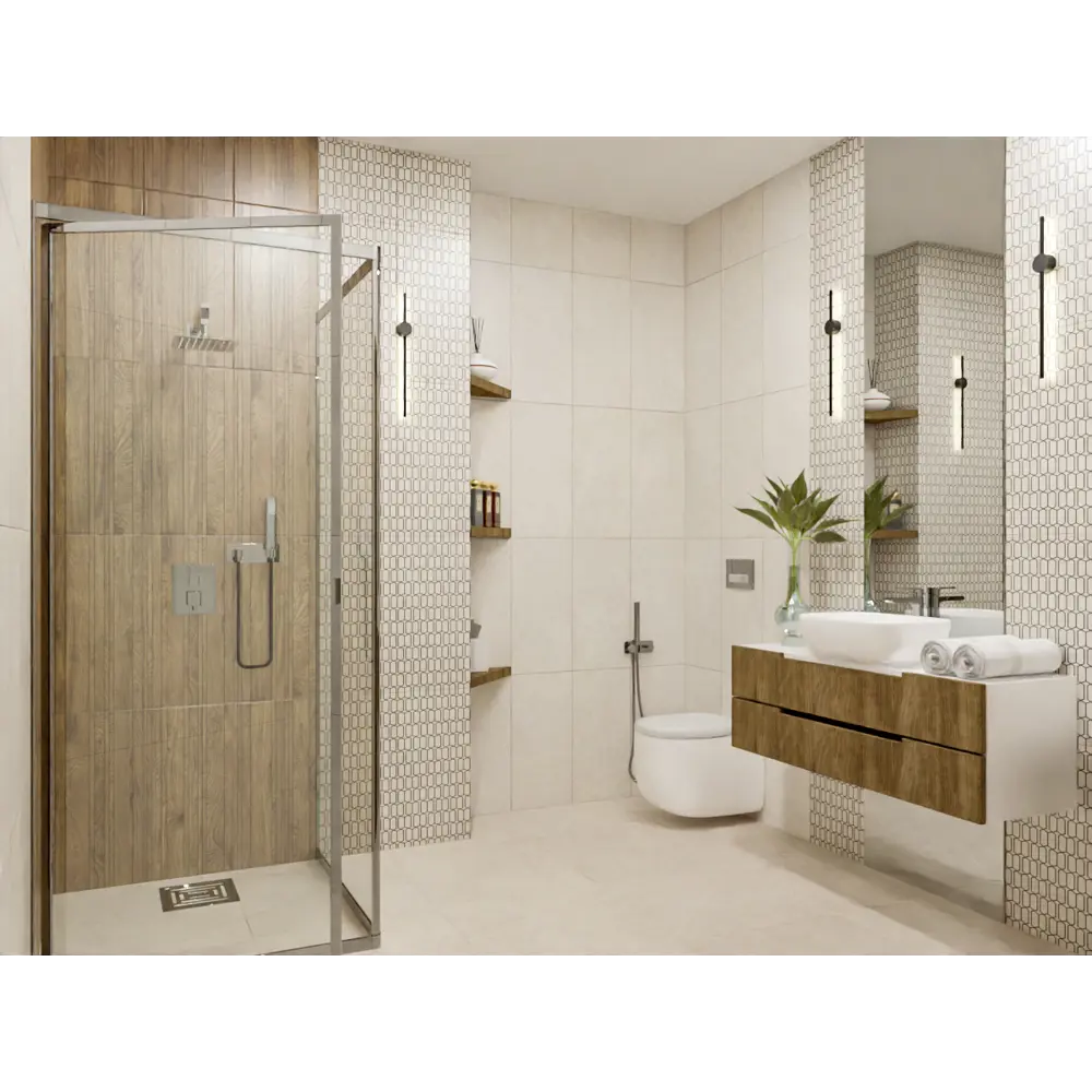 Фото Плитка керамическая для стен Azori 00-00000541tmn Palladio 31.50x63 см, цвет Бежевый Фото Плитка керамическая для стен Azori 00-00000541tmn Palladio 31.50x63 см, цвет Бежевый