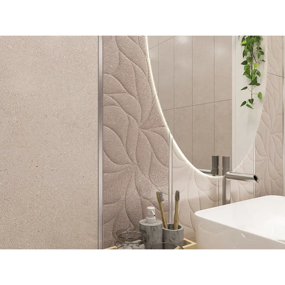 Фото 2 Плитка керамическая для стен Eletto Ceramica 506181102tmn Odense 24.20x70 см, цвет Бежевый Фото 2 Плитка керамическая для стен Eletto Ceramica 506181102tmn Odense 24.20x70 см, цвет Бежевый