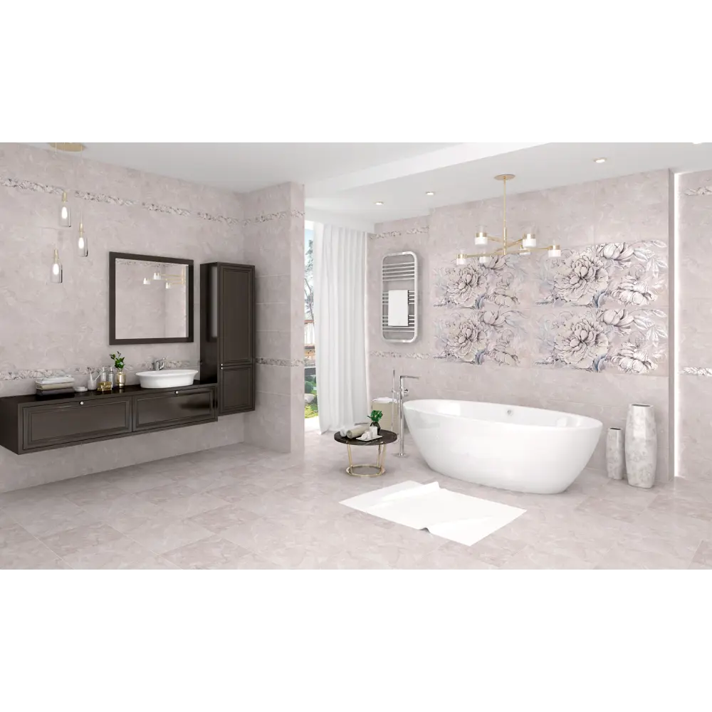 Фото Бордюр Kerlife 833tmn Delicato 7.50x63 см, цвет Серый/серебристый Фото Бордюр Kerlife 833tmn Delicato 7.50x63 см, цвет Серый/серебристый