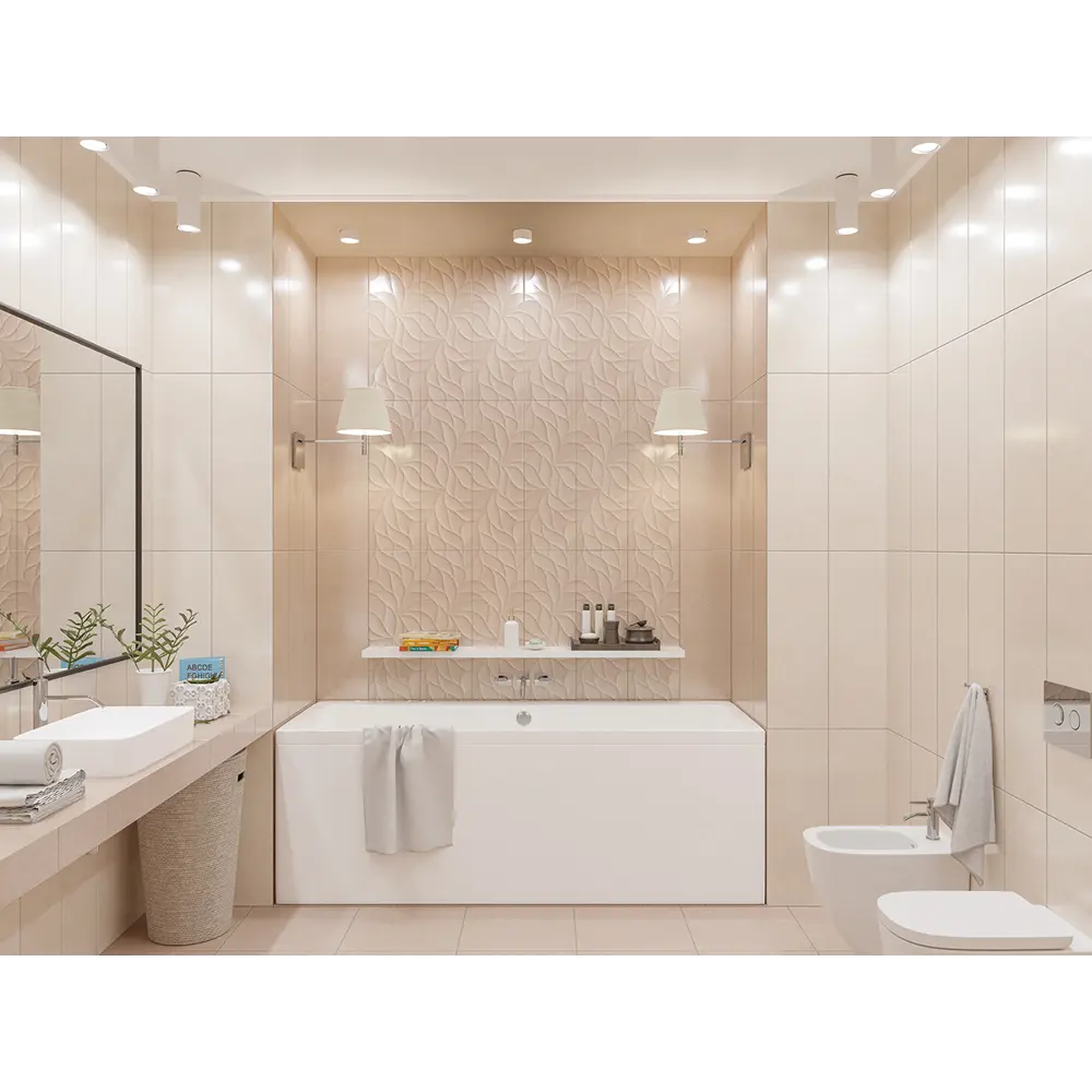 Фото 2 Плитка настенная Eletto Ceramica Odense 506111102ufa, 24.20x70 см, цвет бежевый Фото 2 Плитка настенная Eletto Ceramica Odense 506111102ufa, 24.20x70 см, цвет бежевый