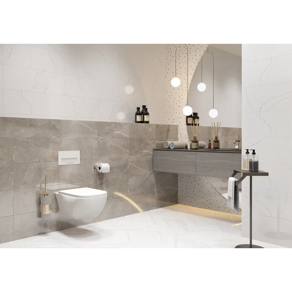 Фото 4 Плитка настенная Global Tile Siluet GT121VG_MSK, 25x50 см, цвет белый Фото 4 Плитка настенная Global Tile Siluet GT121VG_MSK, 25x50 см, цвет белый