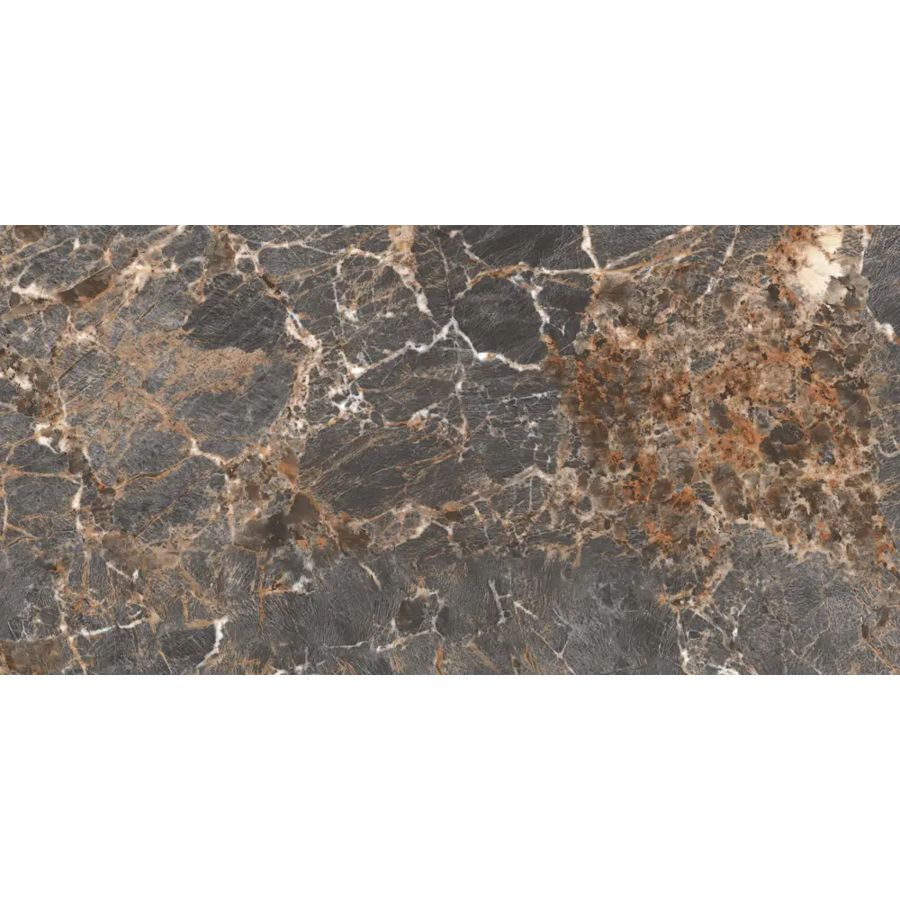 Фото 7 Керамогранит Kerald Amazonite Керамогранит Amazonite Black glossy 60x120см цвет коричневый