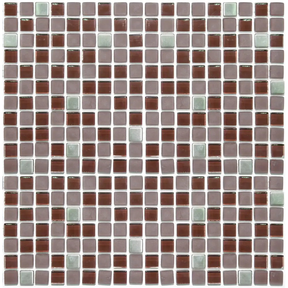 Фото Декоративная мозаика Nsmosaic S-845 NS03GL0077nsk 30.5x30.5см цвет коричневый Фото Декоративная мозаика Nsmosaic S-845 NS03GL0077nsk 30.5x30.5см цвет коричневый
