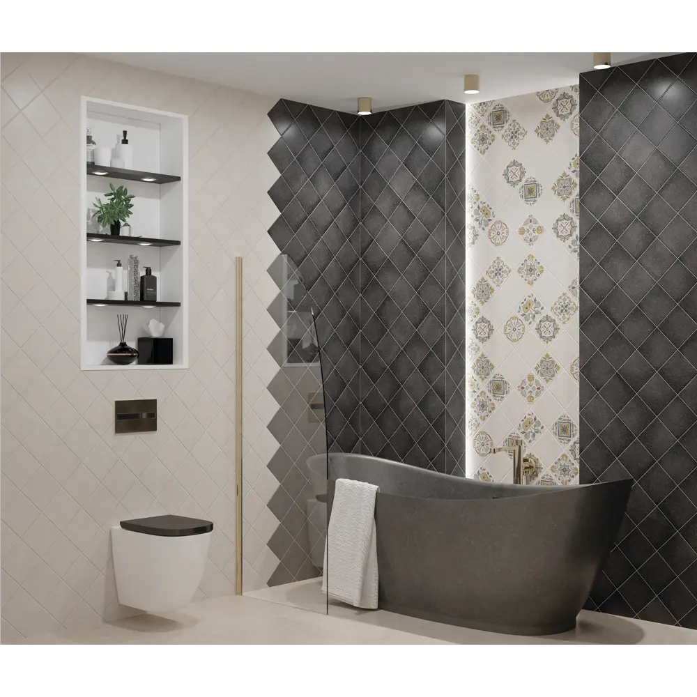 Фото 3 Настенная плитка Eletto ceramica Soller 00-00108641 15x15см цвет черный Фото 3 Настенная плитка Eletto ceramica Soller 00-00108641 15x15см цвет черный