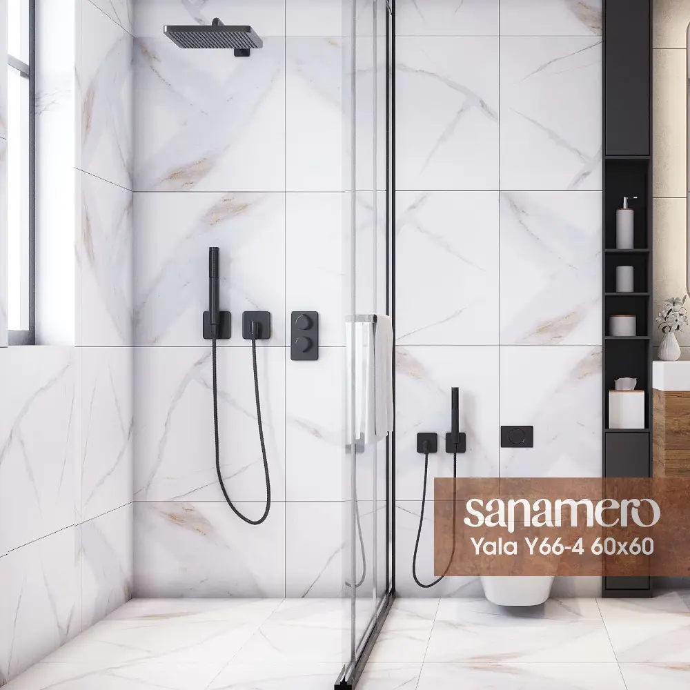 Фото 2 Керамогранит Sanamero Yala 91012 60x60см цвет дымчато-белый Фото 2 Керамогранит Sanamero Yala 91012 60x60см цвет дымчато-белый