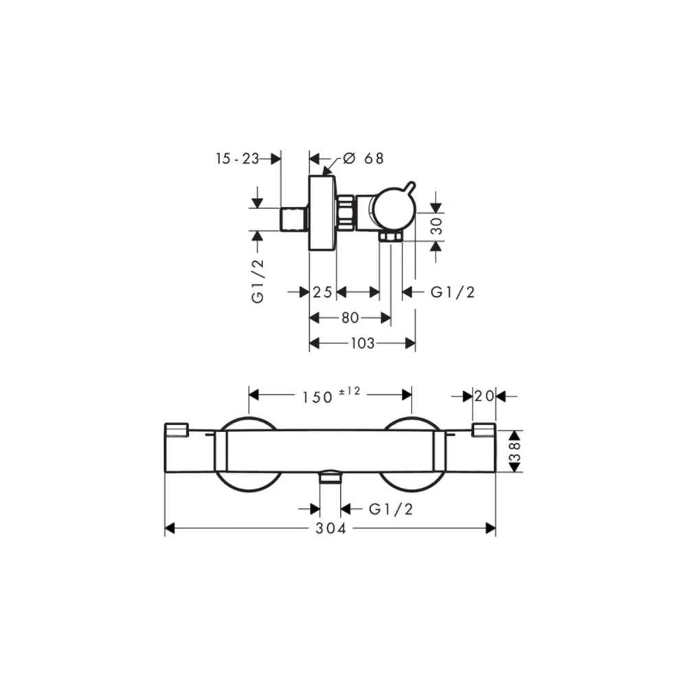 Фото Смеситель для душа Hansgrohe 13116000 Фото Смеситель для душа Hansgrohe 13116000