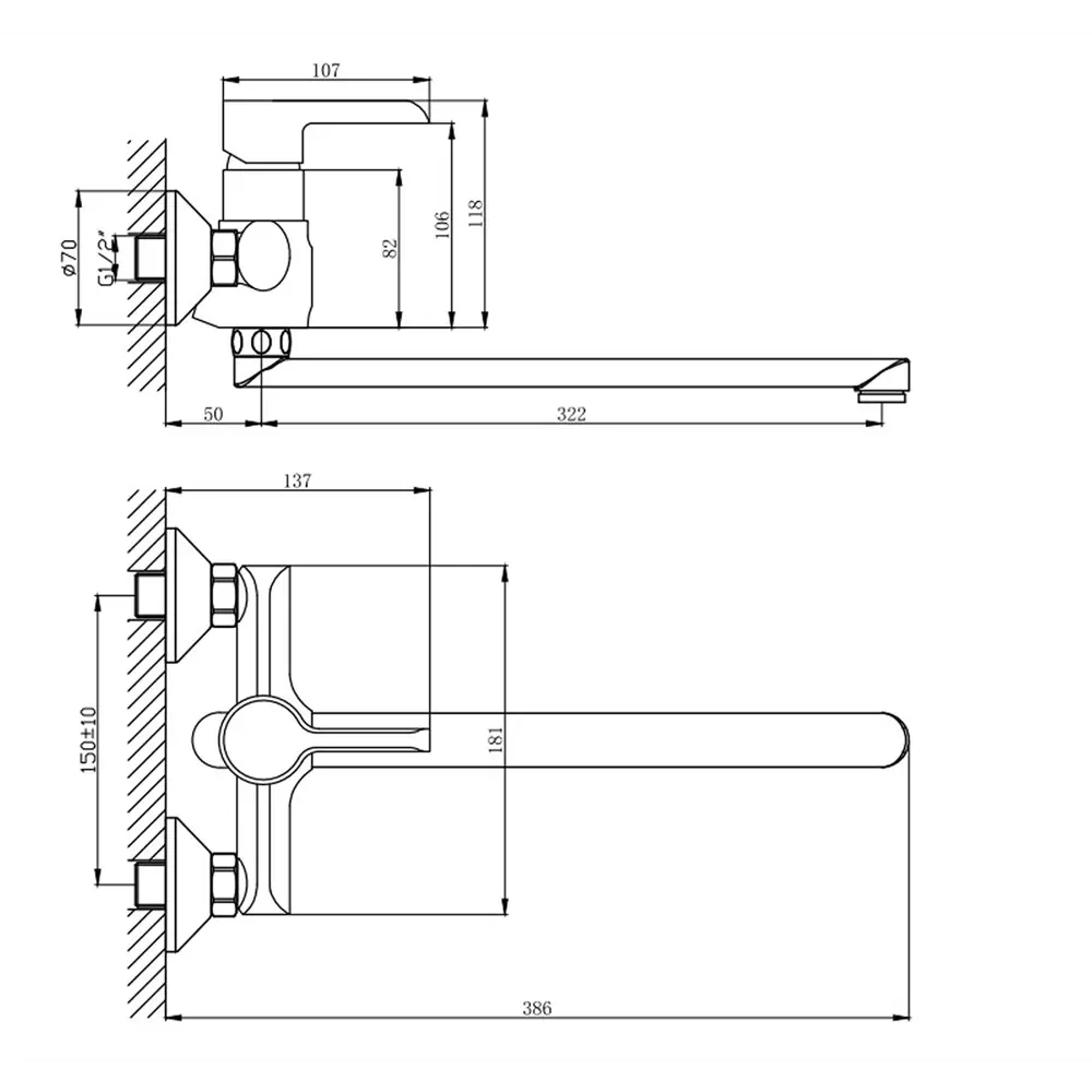 Фото 2 Смеситель для ванны Osgard Ionic 91223 Фото 2 Смеситель для ванны Osgard Ionic 91223