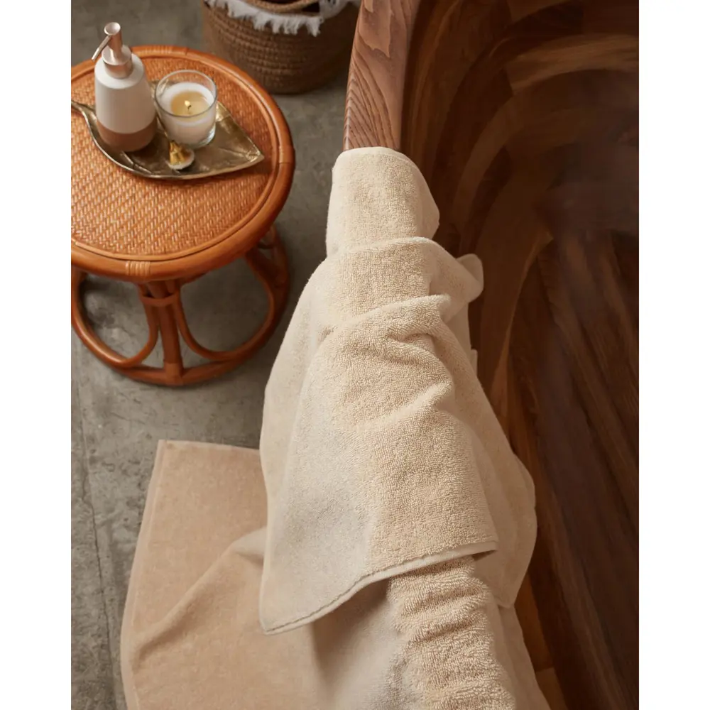 Фото 7 Полотенце махровое Этель Organic Beige 100x150 см, 100% хл, 420гр/м2 Фото 7 Полотенце махровое Этель Organic Beige 100x150 см, 100% хл, 420гр/м2