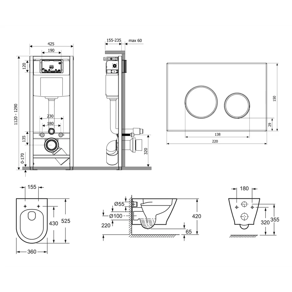 Фото 7 Комплект инсталляции с унитазом Lavinia Boho Elegant Rimless 87561087 Фото 7 Комплект инсталляции с унитазом Lavinia Boho Elegant Rimless 87561087