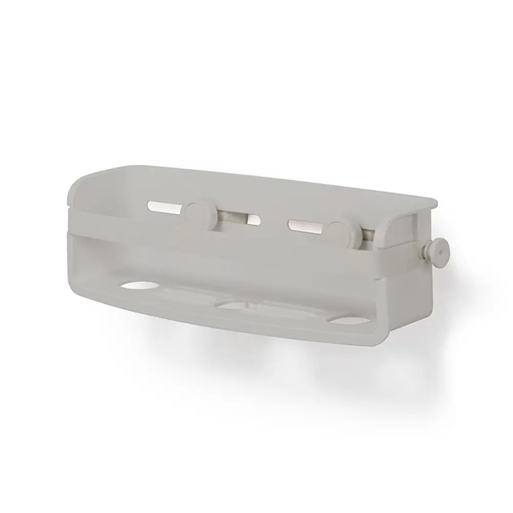 Фото Полка для ванной комнаты Umbra Flex 1004001-918 цвет серый Фото Полка для ванной комнаты Umbra Flex 1004001-918 цвет серый