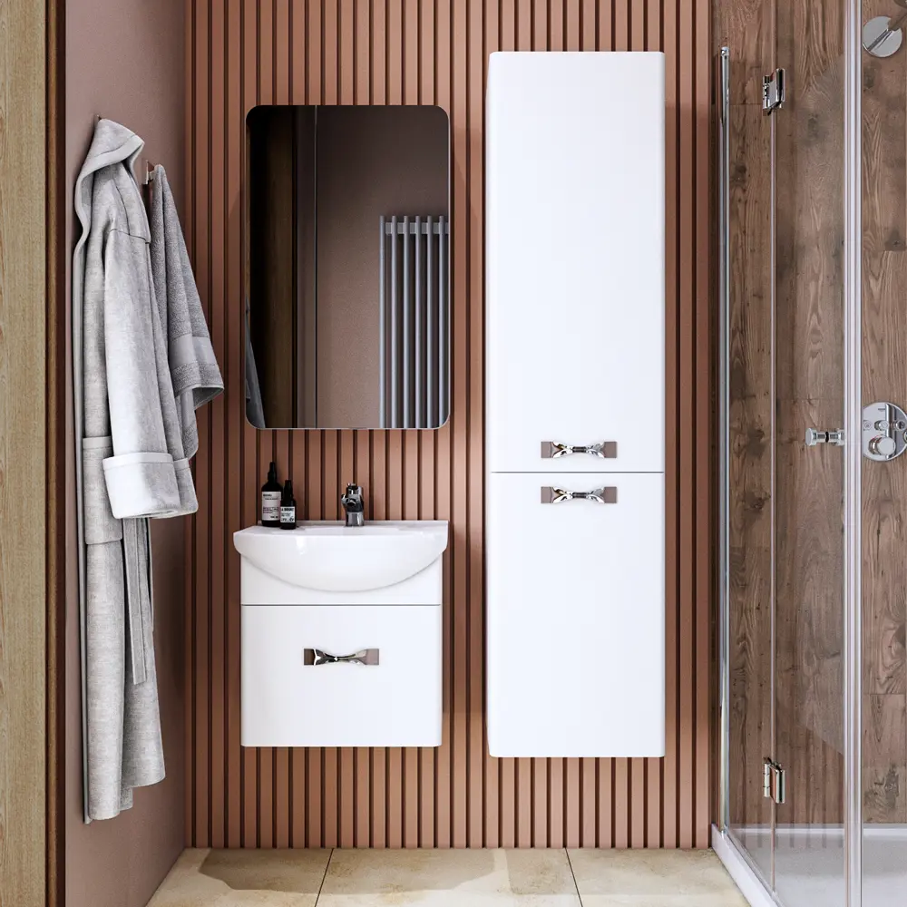 Фото 6 Тумба с раковиной подвесная Итана Анкона 50 500x415x520 Фото 6 Тумба с раковиной подвесная Итана Анкона 50 500x415x520