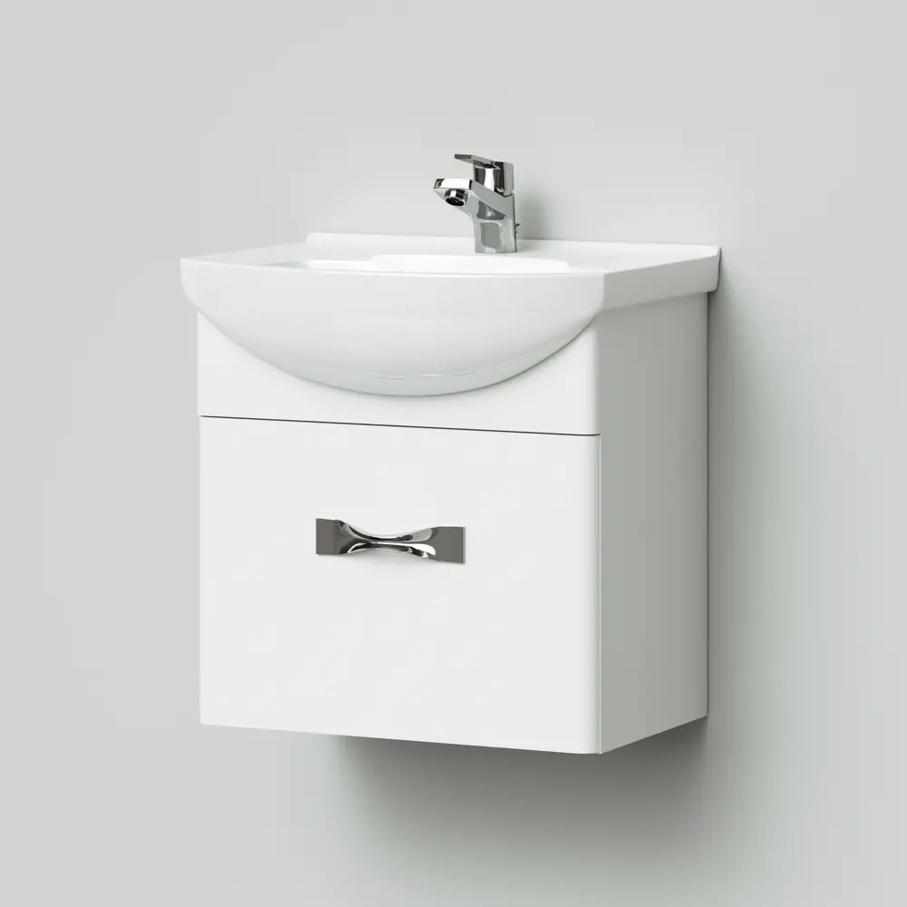 Фото 2 Тумба с раковиной подвесная Итана Анкона 50 500x415x520 Фото 2 Тумба с раковиной подвесная Итана Анкона 50 500x415x520