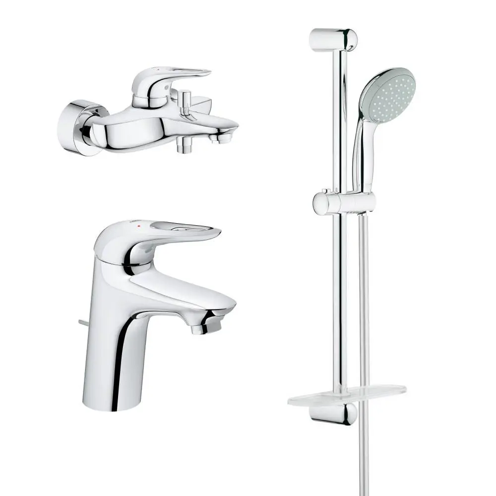 Фото Набор для комплектации душа Grohe Eurostyle New 124416 цвет хром Фото Набор для комплектации душа Grohe Eurostyle New 124416 цвет хром