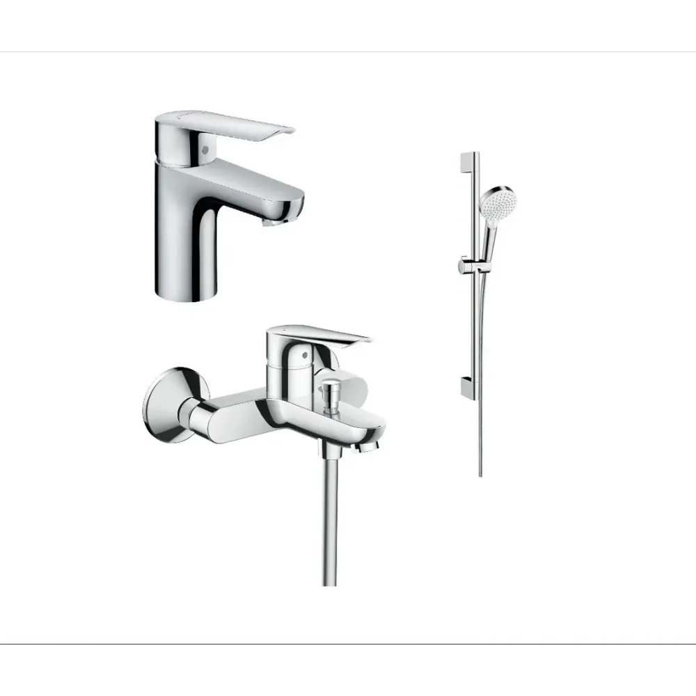 Фото Душевая система Hansgrohe SetLogis Logis E100 2 режима Фото Душевая система Hansgrohe SetLogis Logis E100 2 режима