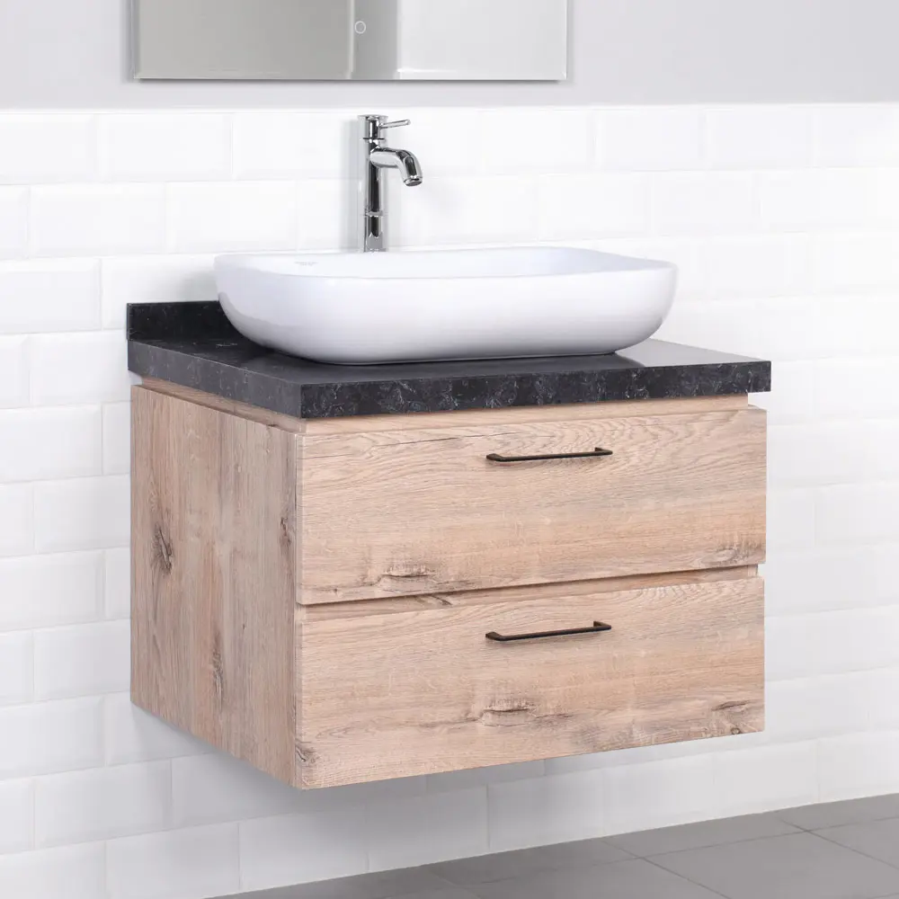 Фото 6 Тумба с раковиной подвесная Итана Wood 70 700x500x505 Дуб Фото 6 Тумба с раковиной подвесная Итана Wood 70 700x500x505 Дуб