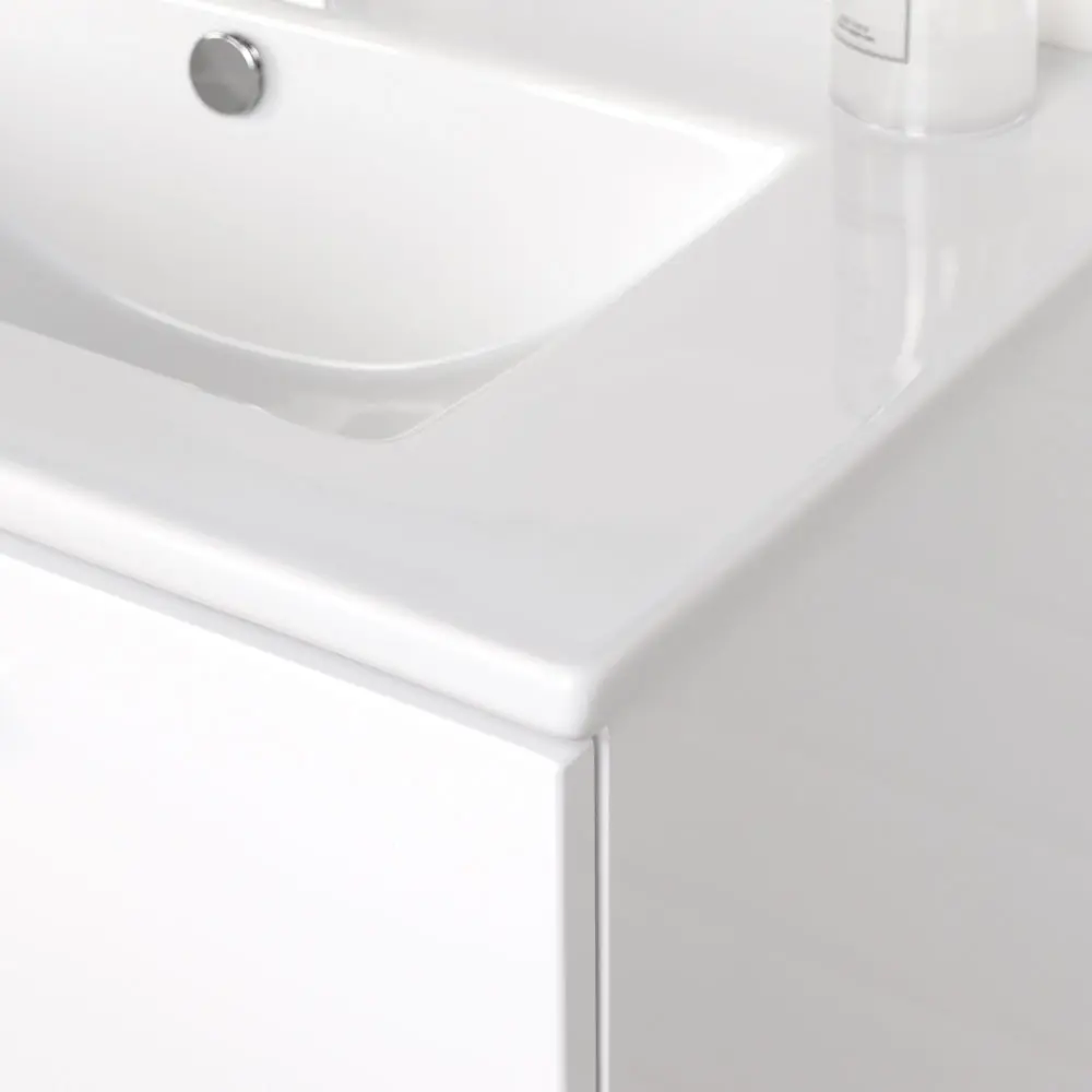 Фото 10 Тумба с раковиной подвесная Итана White 75 750x465x520 Белый Фото 10 Тумба с раковиной подвесная Итана White 75 750x465x520 Белый