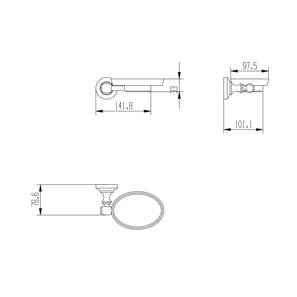 Фото 3 Мыльница металлическая Raiber RB52005