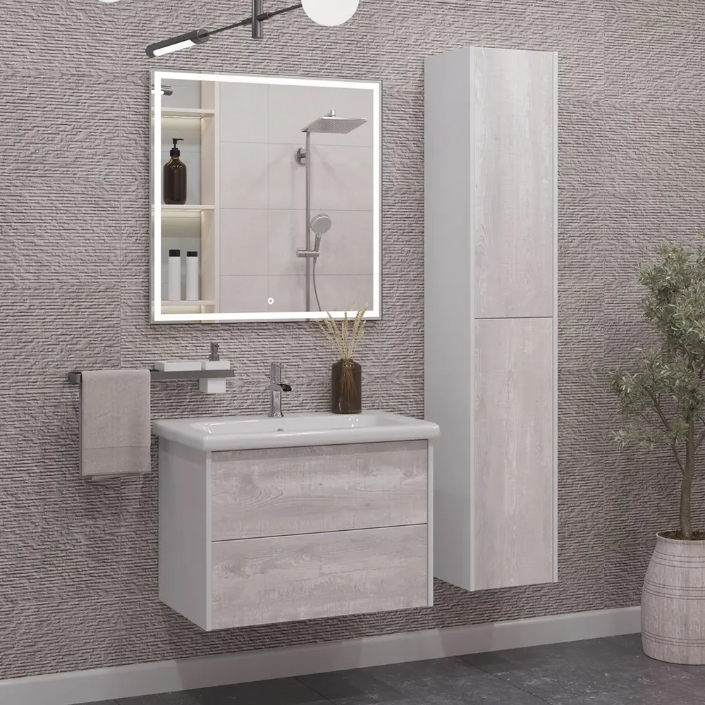 Фото 3 Тумба под раковину настенная SanStar Trend 80 74см