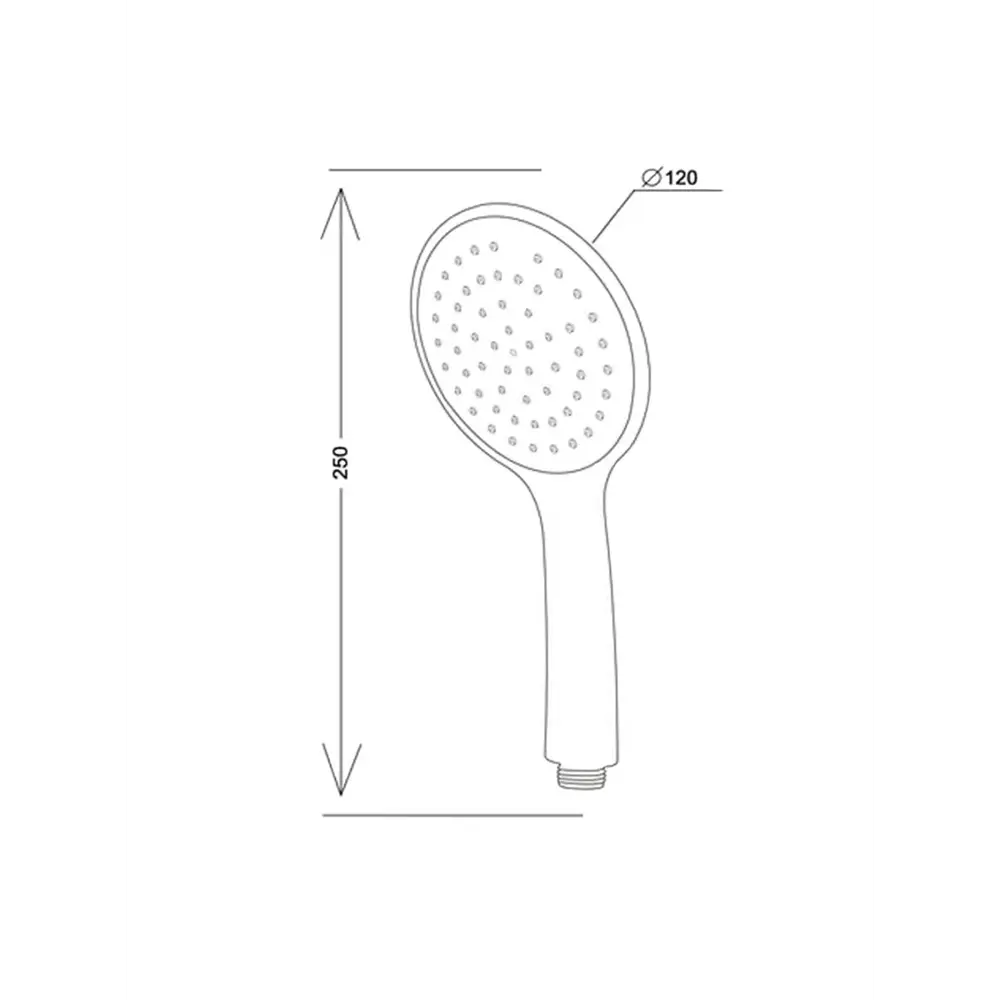 Фото 2 Лейка для душа Esko SCU851 1-режимная цвет хром