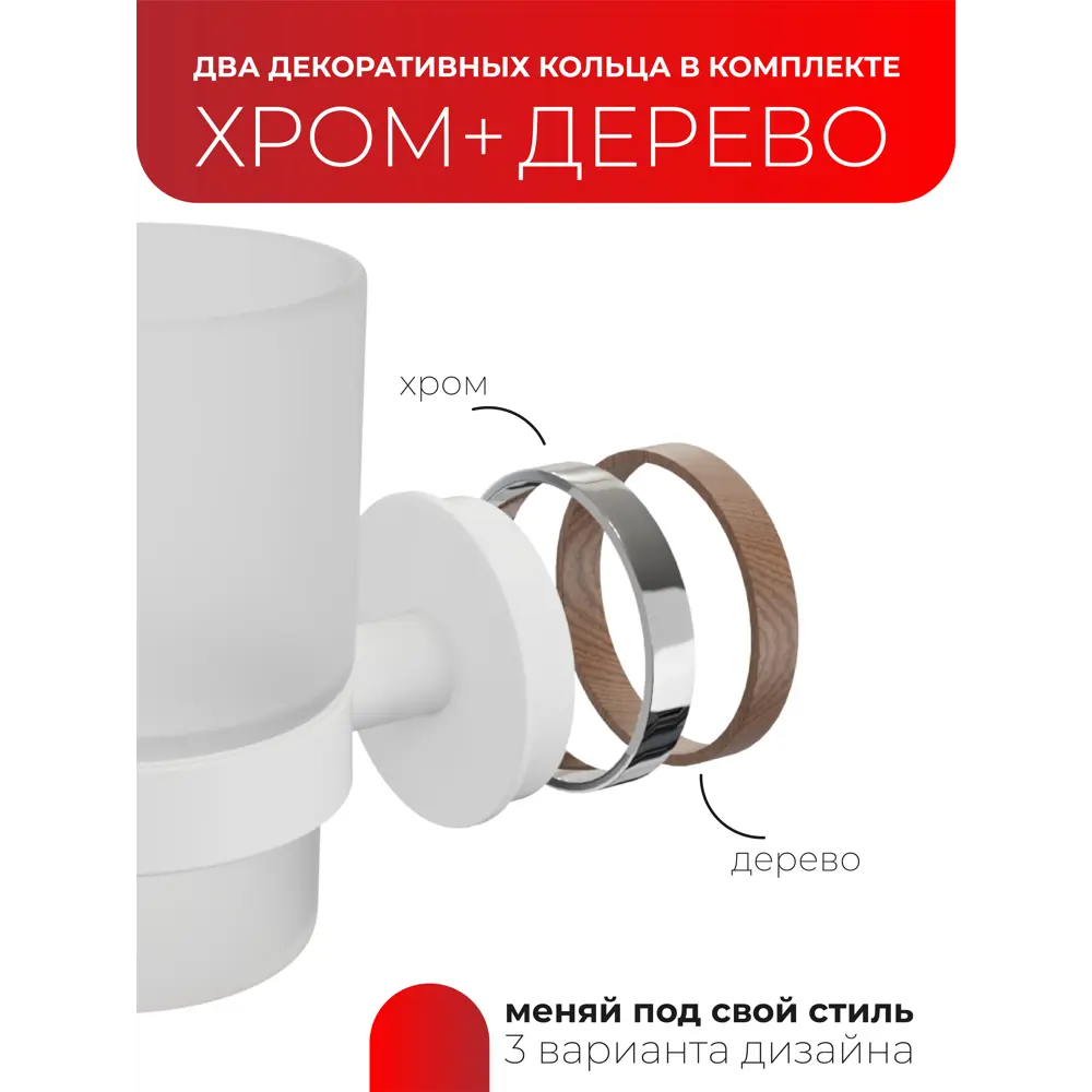 Фото Стакан для зубных щеток Fora FOR-LORD044WT цвет белый Фото Стакан для зубных щеток Fora FOR-LORD044WT цвет белый