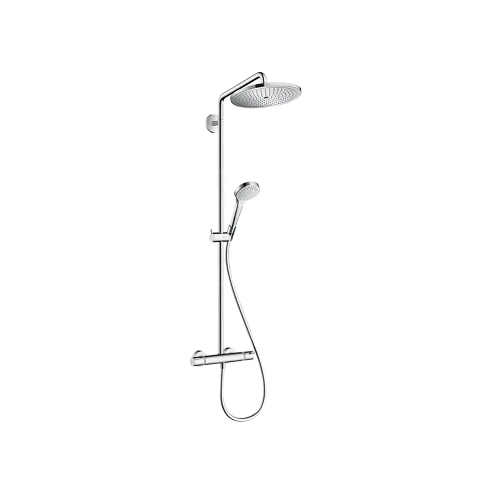 Фото Душевая стойка Hansgrohe Croma Select S 1 режима цвет хром со смесителем