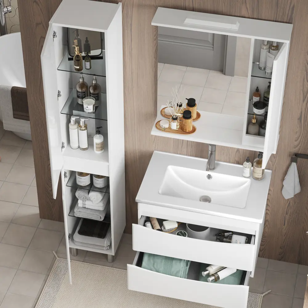 Фото 5 Тумба под раковину подвесная SanStar Smile 74см Фото 5 Тумба под раковину подвесная SanStar Smile 74см