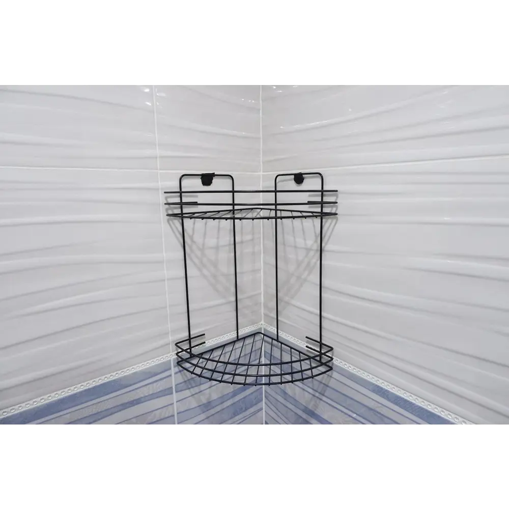 Фото 3 Полка угловая 2-х секционная Алтайский металлист АЛТ 65Ч цвет черный Фото 3 Полка угловая 2-х секционная Алтайский металлист АЛТ 65Ч цвет черный