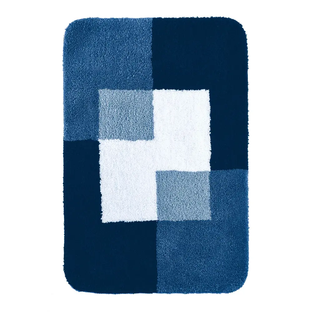 Фото Коврик для ванной комнаты Ridder Coins синий 60x90см Фото Коврик для ванной комнаты Ridder Coins синий 60x90см