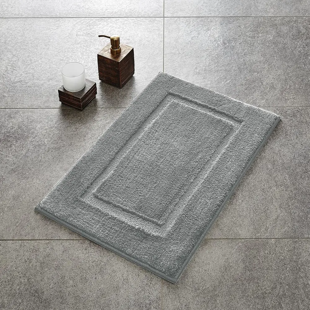 Фото Коврик для ванной комнаты Ridder Stadion серый 55x85см Фото Коврик для ванной комнаты Ridder Stadion серый 55x85см