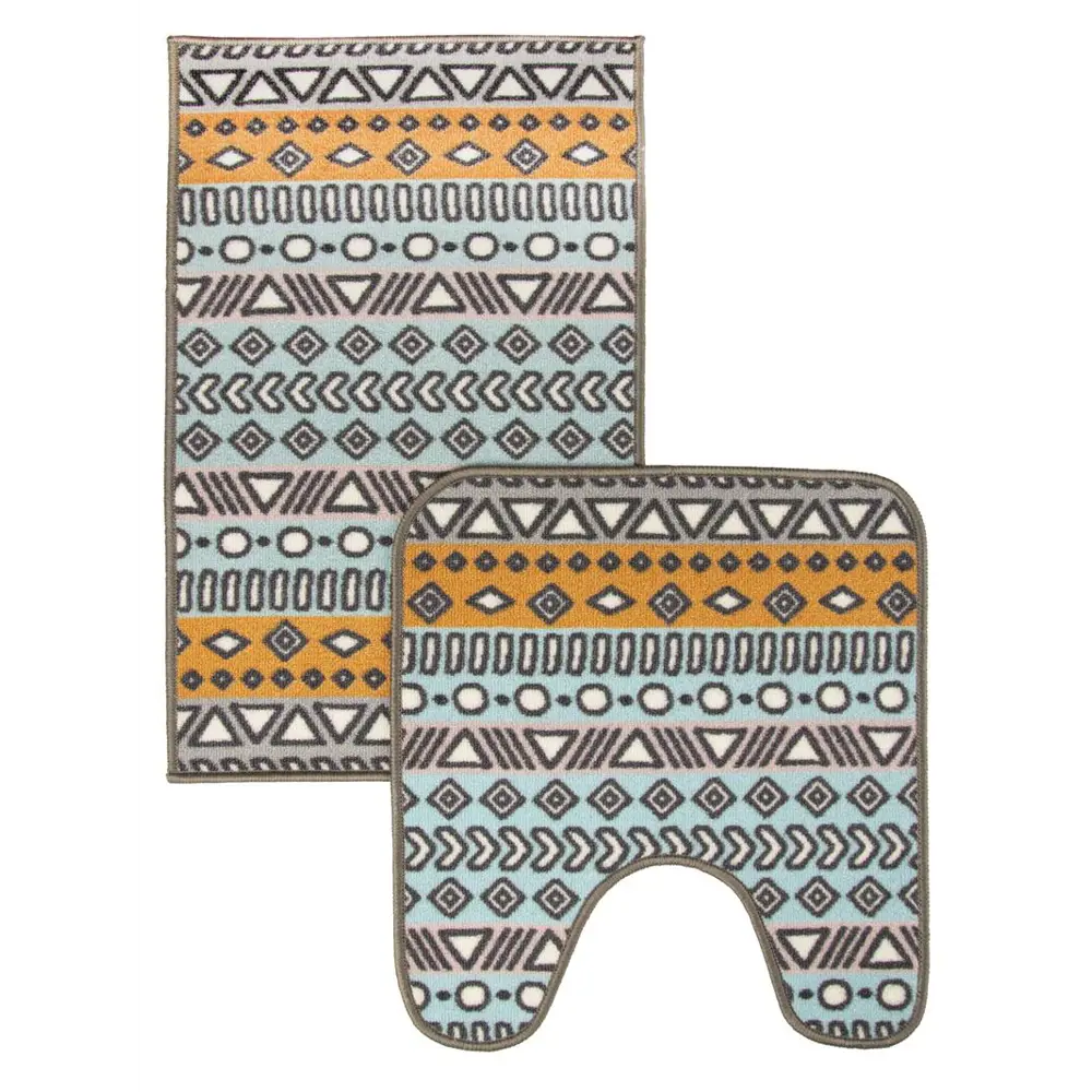 Фото 3 Комплект ковриков для ванной Cleopatra Нью Соса SMR 80x57см цвет серый серебристый