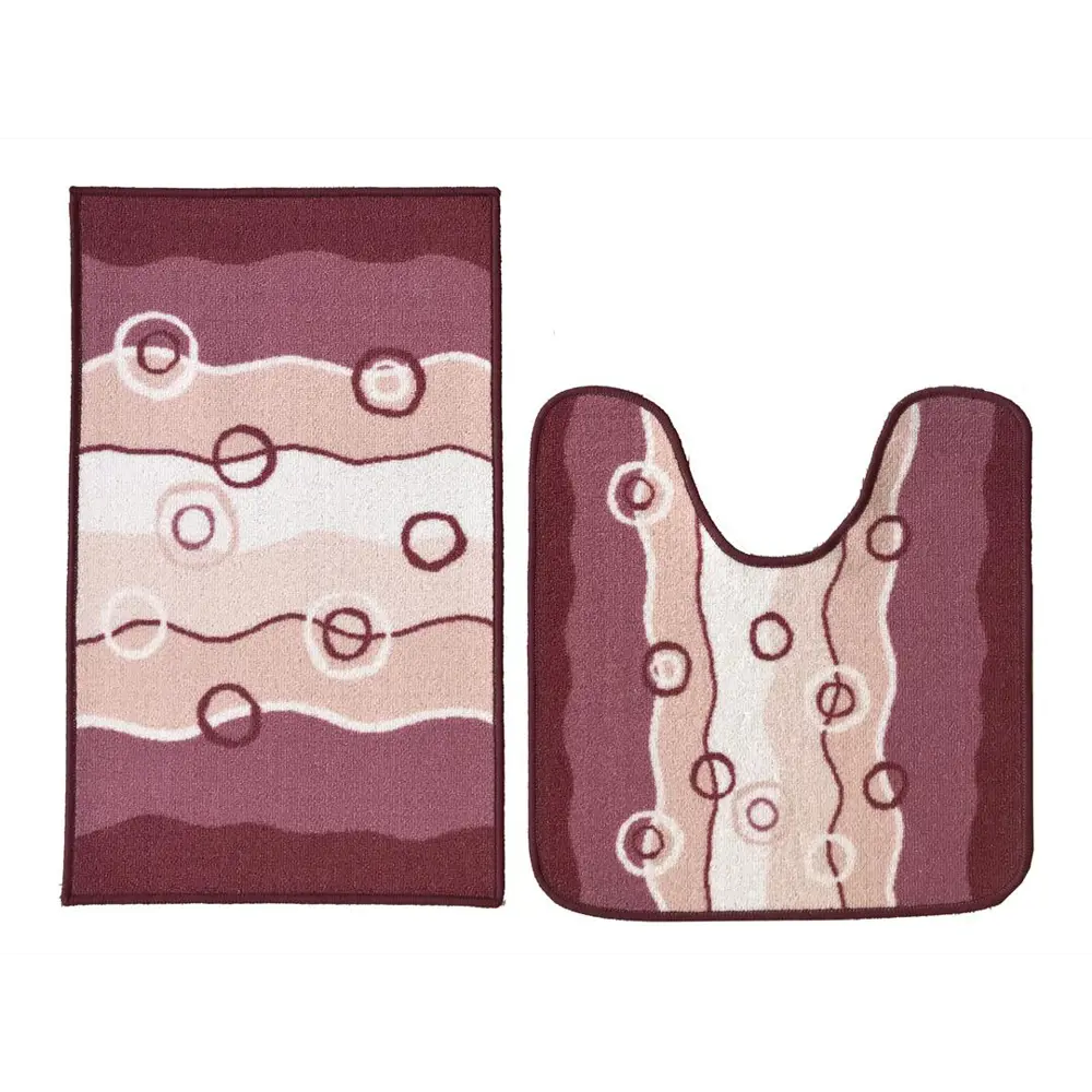 Фото Комплект ковриков для ванной Cleopatra Нью Соса SMR 80x57см цвет розовый Фото Комплект ковриков для ванной Cleopatra Нью Соса SMR 80x57см цвет розовый