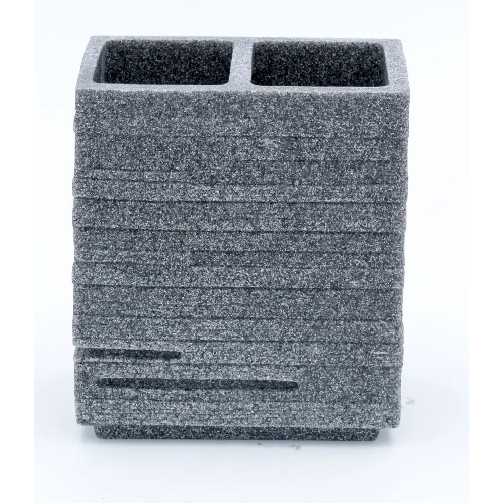 Фото Стакан для ванной Ridder Brick полирезин цвет серый 22150207 Фото Стакан для ванной Ridder Brick полирезин цвет серый 22150207