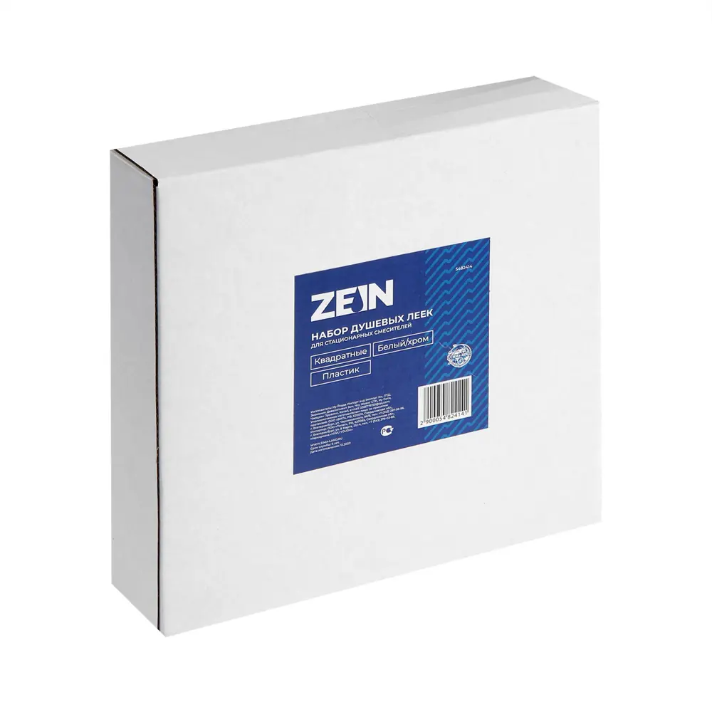 Фото 6 Душевая лейка Zein 1 режим цвет белый Фото 6 Душевая лейка Zein 1 режим цвет белый