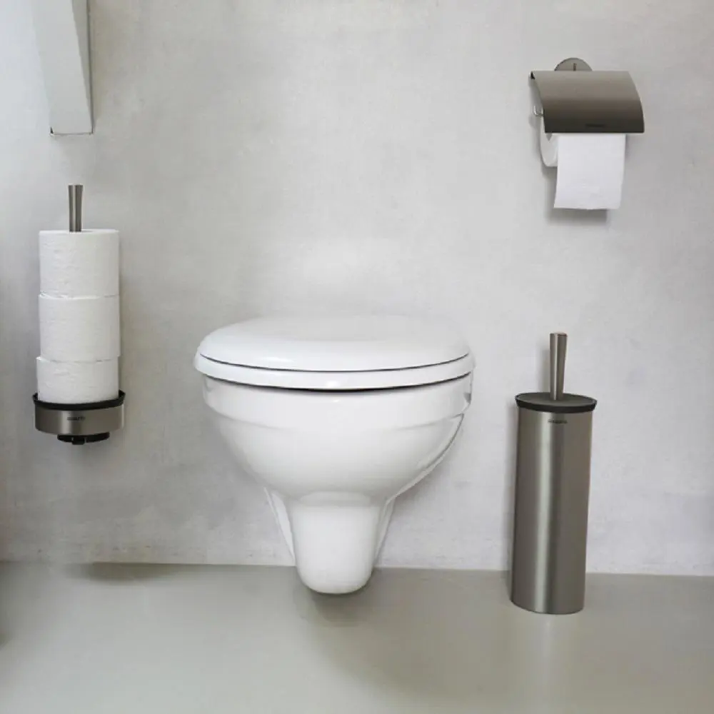 Фото 2 Держатель для туалетной бумаги Brabantia 483363 цвет платиновый Фото 2 Держатель для туалетной бумаги Brabantia 483363 цвет платиновый