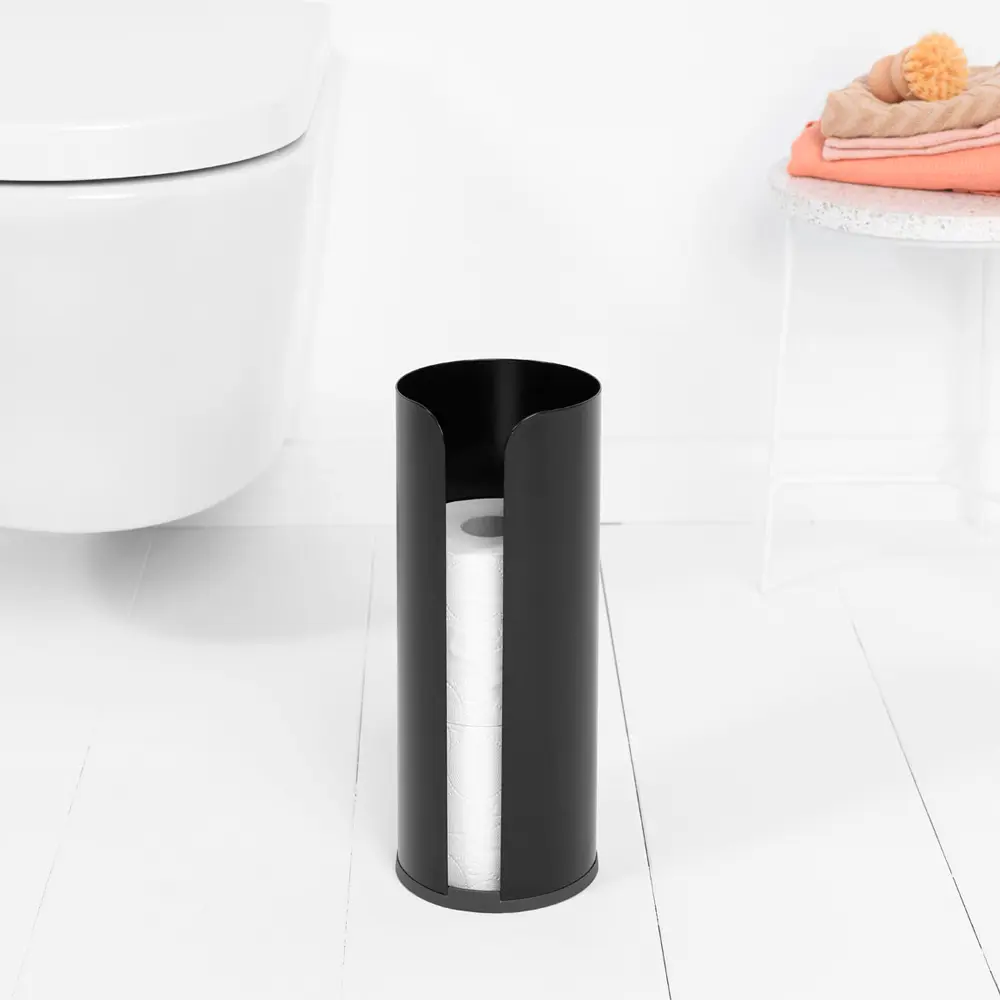Фото 4 Держатель для туалетной бумаги Brabantia 280504 цвет черный Фото 4 Держатель для туалетной бумаги Brabantia 280504 цвет черный