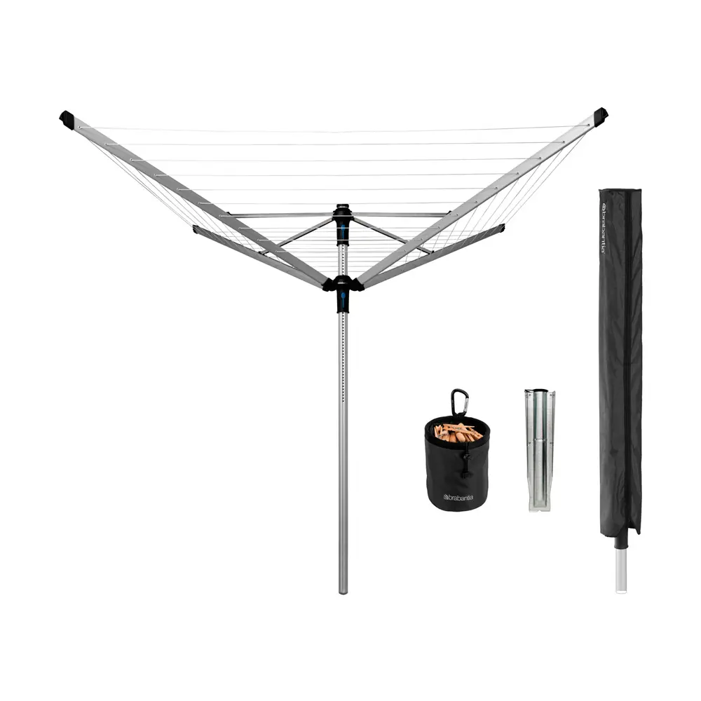 Фото Сушилка для белья Brabantia "Lift-O-Matic Advance" серый металлик 60м 117145 Фото Сушилка для белья Brabantia "Lift-O-Matic Advance" серый металлик 60м 117145