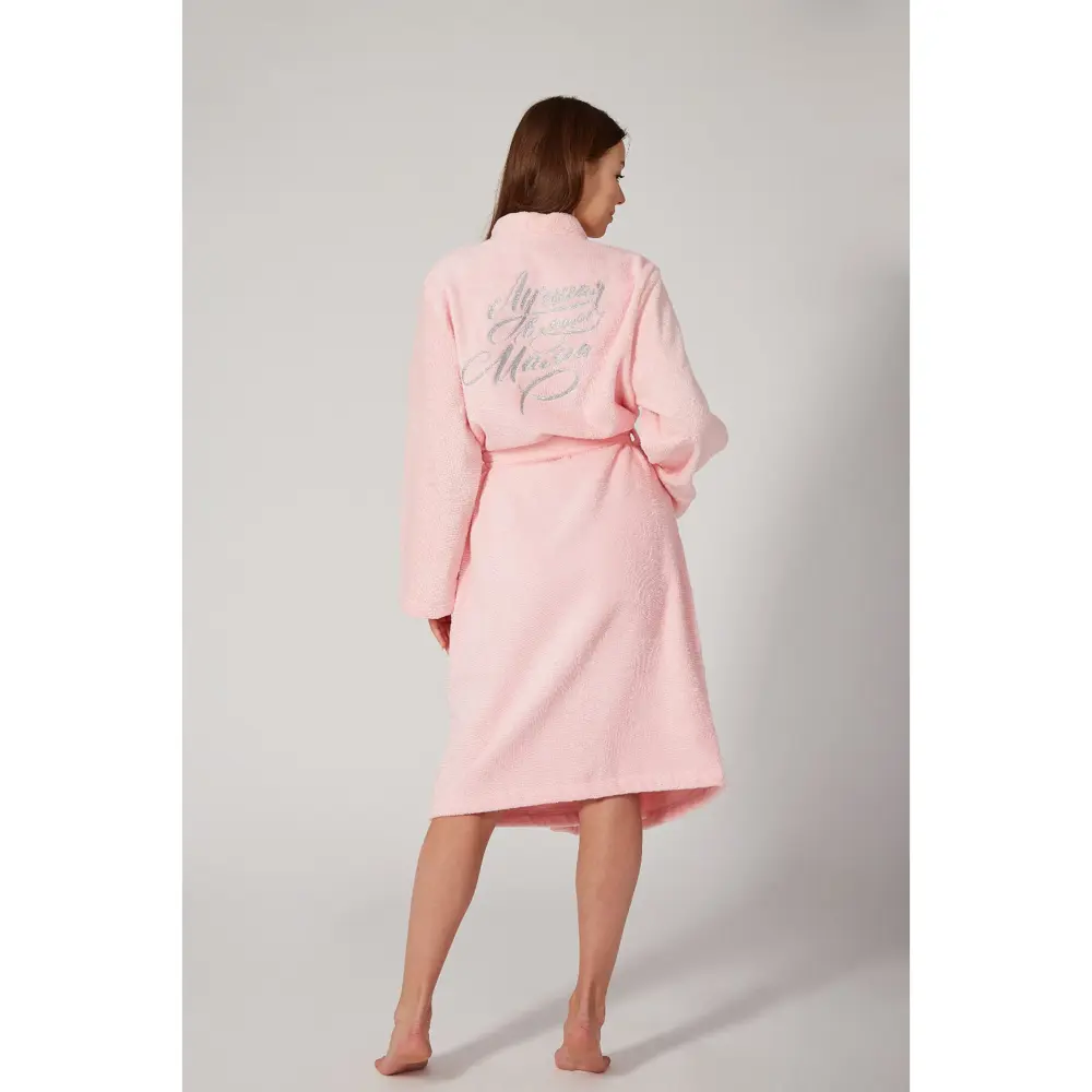 Фото 5 Халат Этель 4845998 размер 46-48 розовый Фото 5 Халат Этель 4845998 размер 46-48 розовый