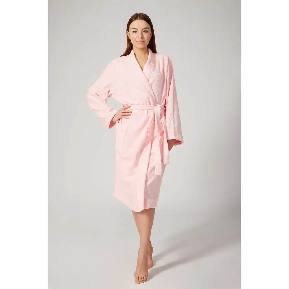 Фото Халат Этель 4845998 размер 46-48 розовый Фото Халат Этель 4845998 размер 46-48 розовый