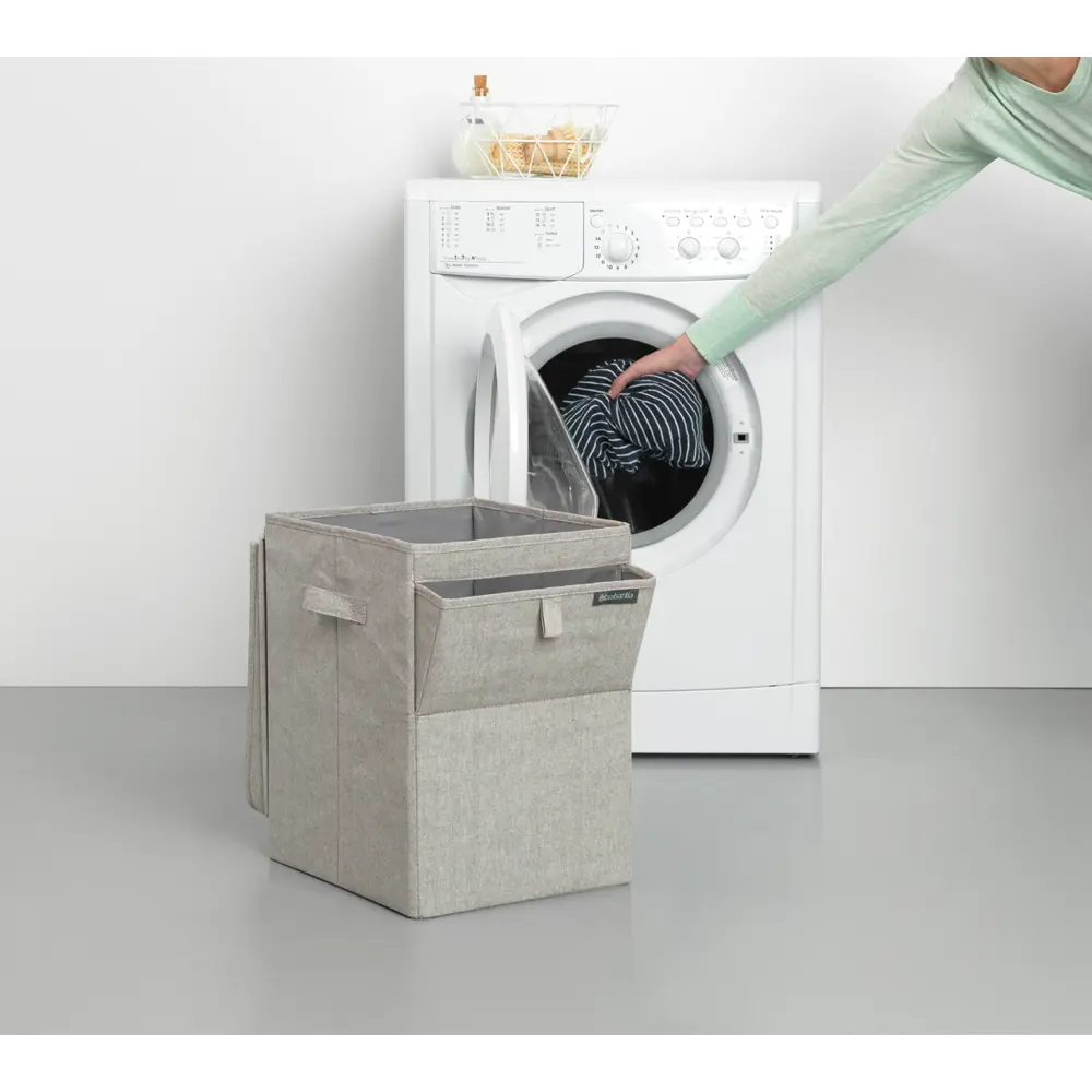 Фото 8 Корзина для белья Brabantia 120428 цвет серый Фото 8 Корзина для белья Brabantia 120428 цвет серый