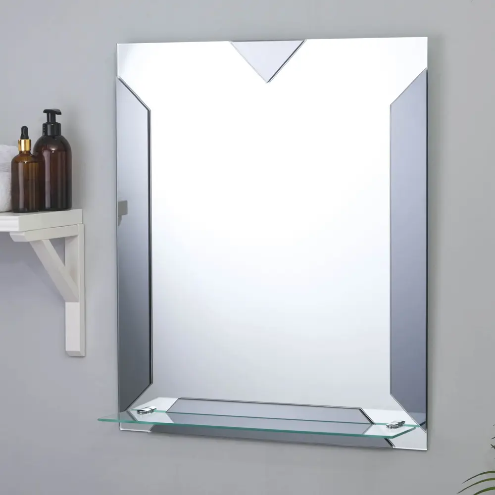 Фото Зеркало simaland 1194507 с полкой 63.5x53.5см