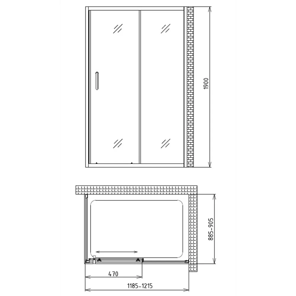 Фото 4 Душевая ширма Gemy Victoria S30191A-A90 прямоугольная 120x90см Фото 4 Душевая ширма Gemy Victoria S30191A-A90 прямоугольная 120x90см