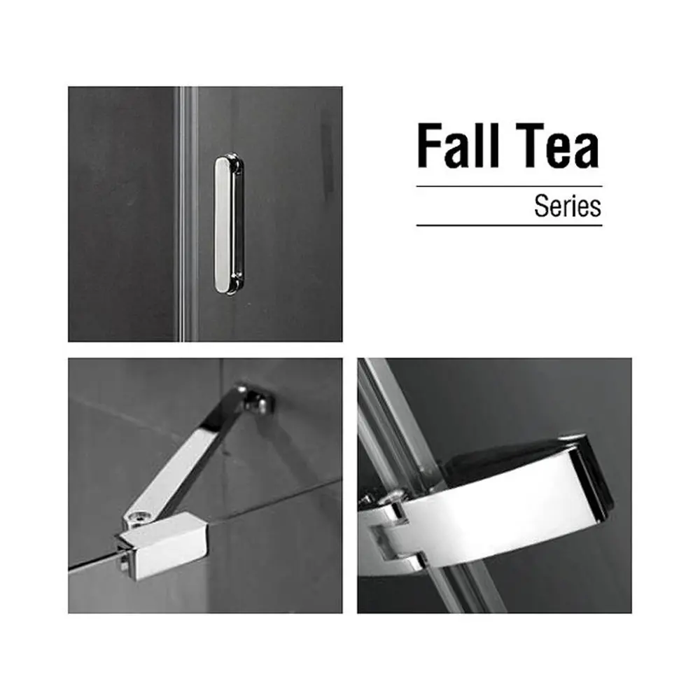 Фото 3 Душевая ширма Gemy Fall Tea S29115 ассиметричный 90x90см Фото 3 Душевая ширма Gemy Fall Tea S29115 ассиметричный 90x90см