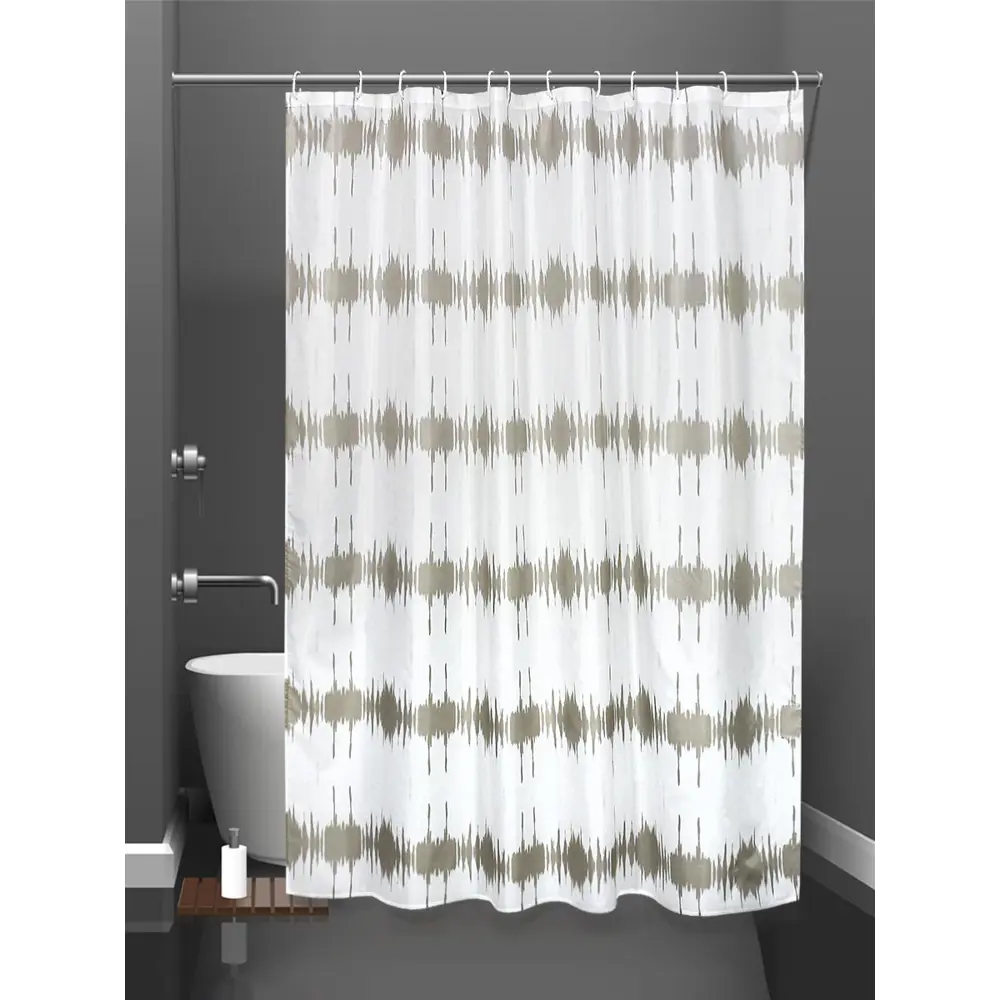 Фото Шторка для ванной комнаты Bath Plus CH21018-2 180x180см цвет белый Фото Шторка для ванной комнаты Bath Plus CH21018-2 180x180см цвет белый