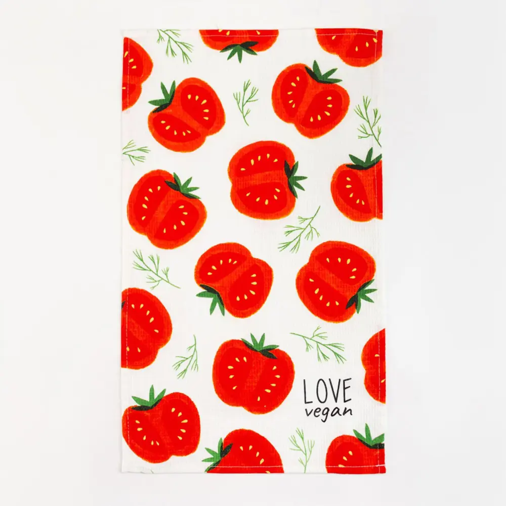 Фото 6 Набор кухонных полотенец Доляна Love vegan 35x60 см - 4 шт Фото 6 Набор кухонных полотенец Доляна Love vegan 35x60 см - 4 шт