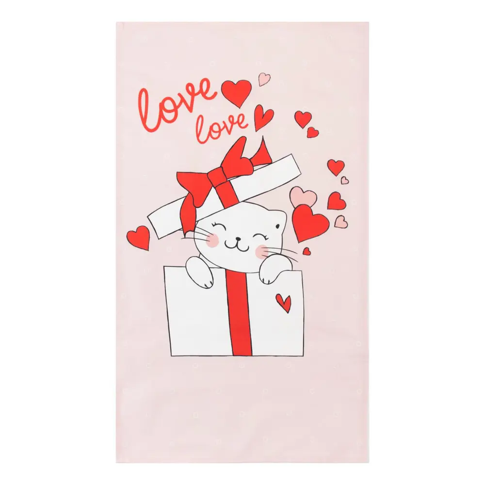 Фото 2 Полотенце Этель Cat's love 40x73 см саржа Фото 2 Полотенце Этель Cat's love 40x73 см саржа
