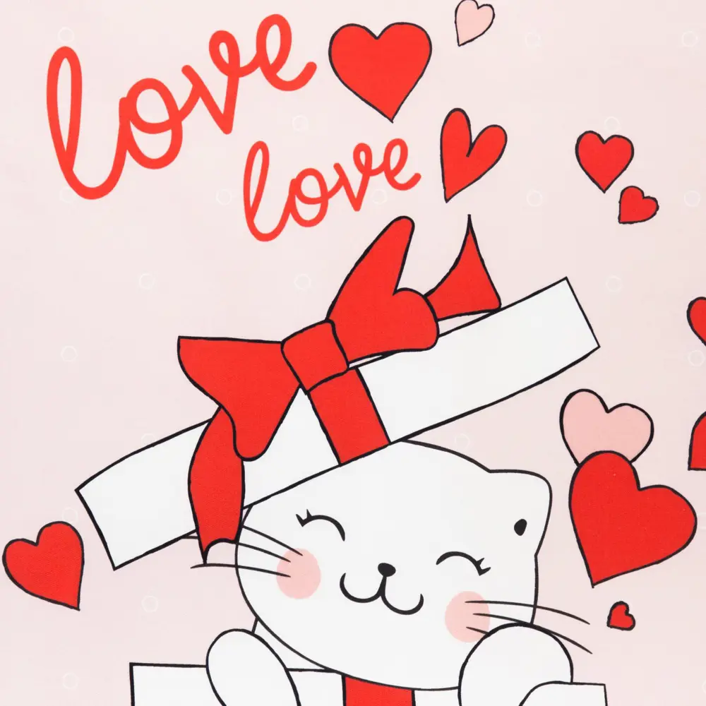 Фото 3 Полотенце Этель Cat's love 40x73 см саржа Фото 3 Полотенце Этель Cat's love 40x73 см саржа