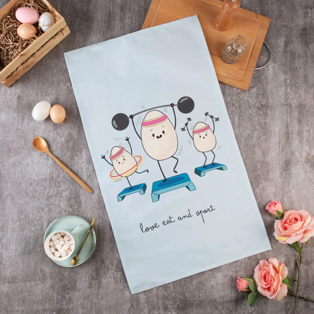 Фото Полотенце Пасхальное Этель Love eat and sport 40x73 см саржа Фото Полотенце Пасхальное Этель Love eat and sport 40x73 см саржа