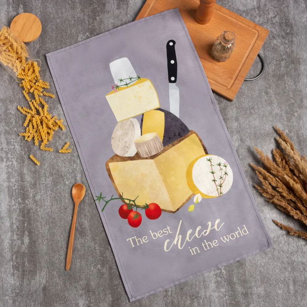 Фото Полотенце Этель Cheese 40x73 см саржа Фото Полотенце Этель Cheese 40x73 см саржа