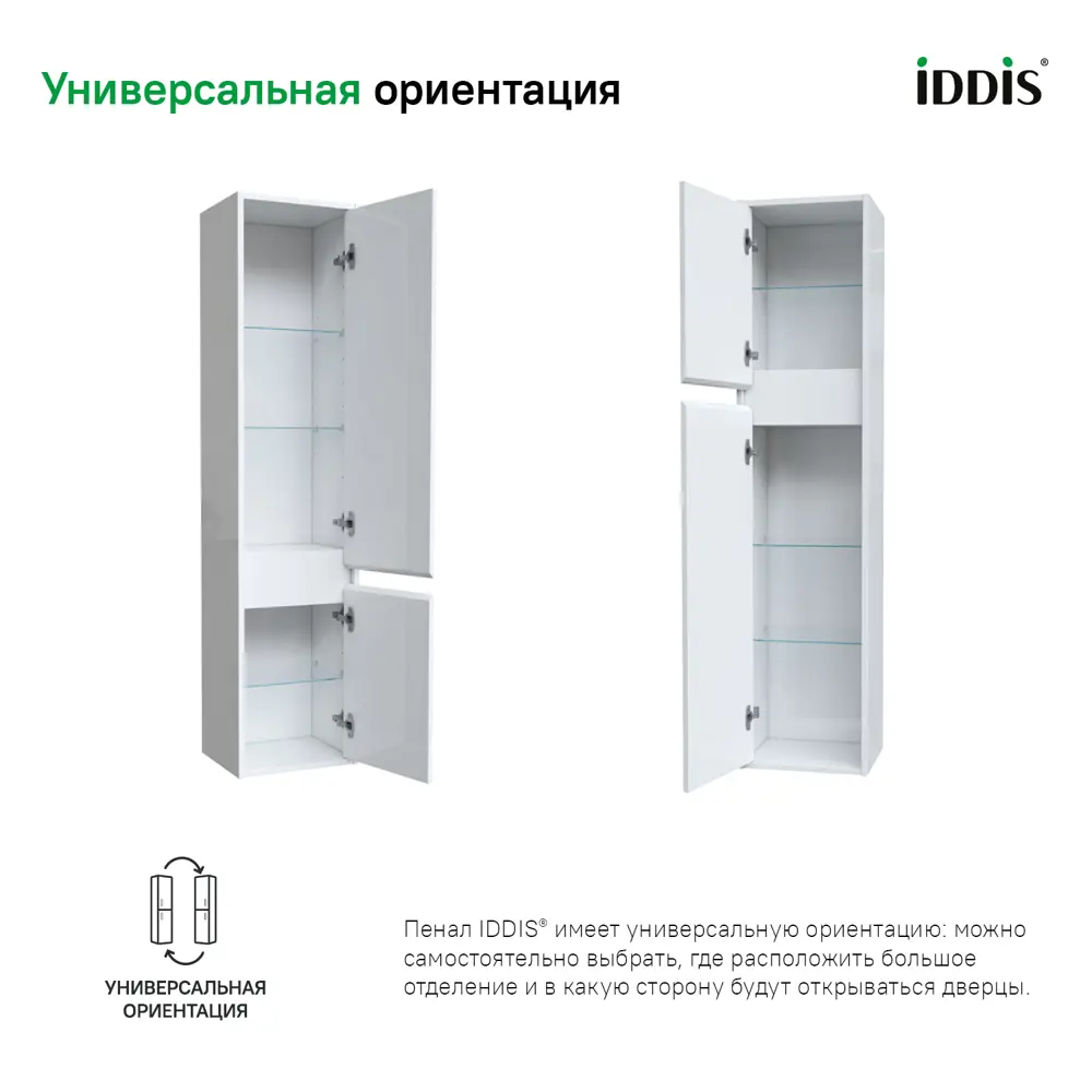 Фото 2 Пенал подвесной Iddis Esper ESP35W0i97 35см Фото 2 Пенал подвесной Iddis Esper ESP35W0i97 35см