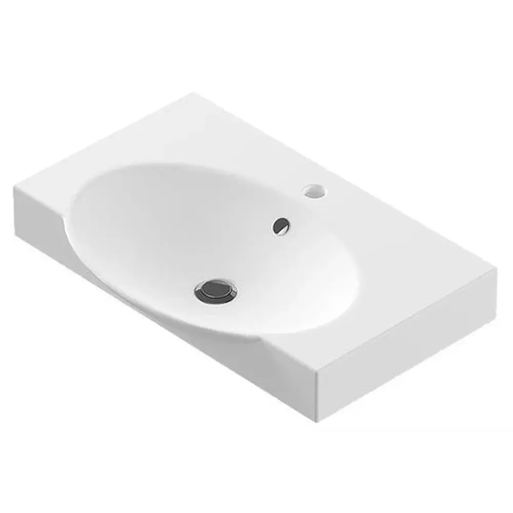 Фото 3 Раковина Sanita Luxe INF65SLWB01KR фарфор 65.5см Фото 3 Раковина Sanita Luxe INF65SLWB01KR фарфор 65.5см